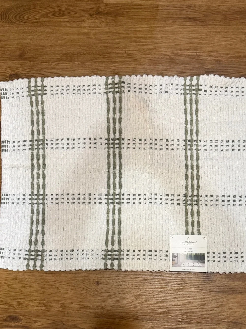Hearth & Hand by Magnolia Open Plaid Green/Cream Rug